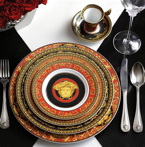 versace by rosenthal medusa red combi cup 9.0 oz|Versace Dinnerware Collection .